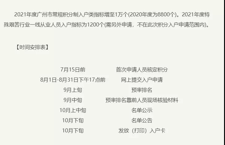 2021年广州积分入户申请系统即将关闭！