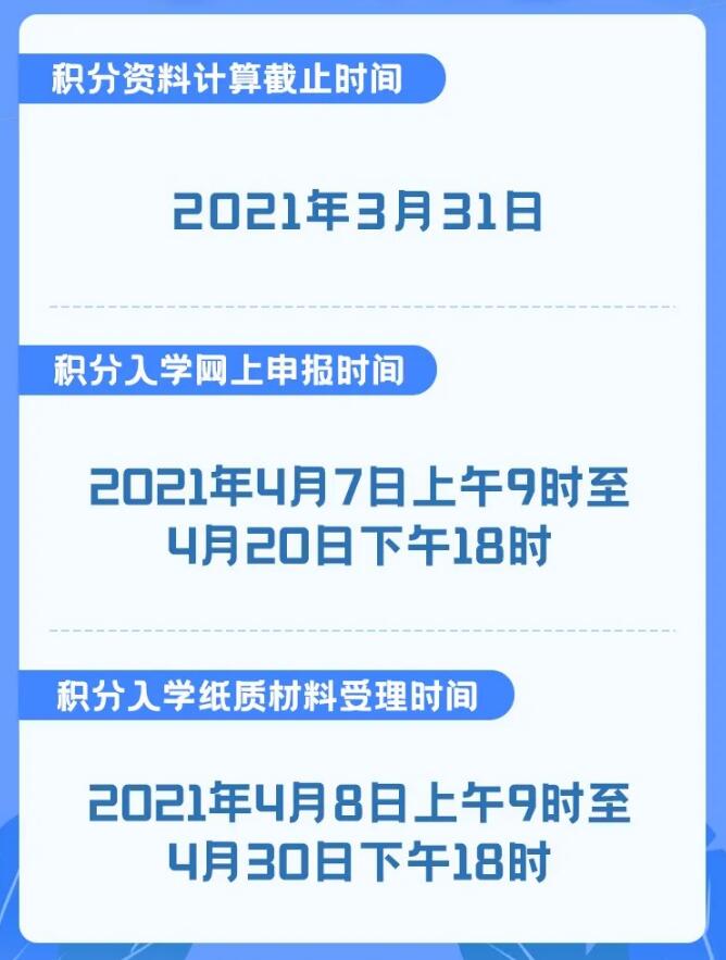 权威发布！2021广州越秀区来穗人员随迁子女积分入学时间节点