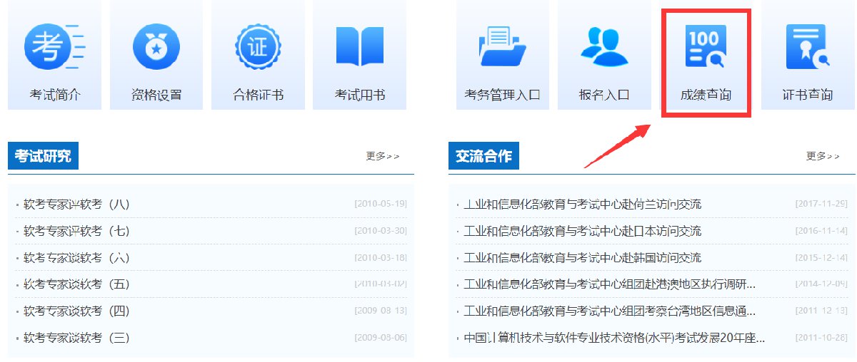 广州软考成绩查询时间（2021下半年）