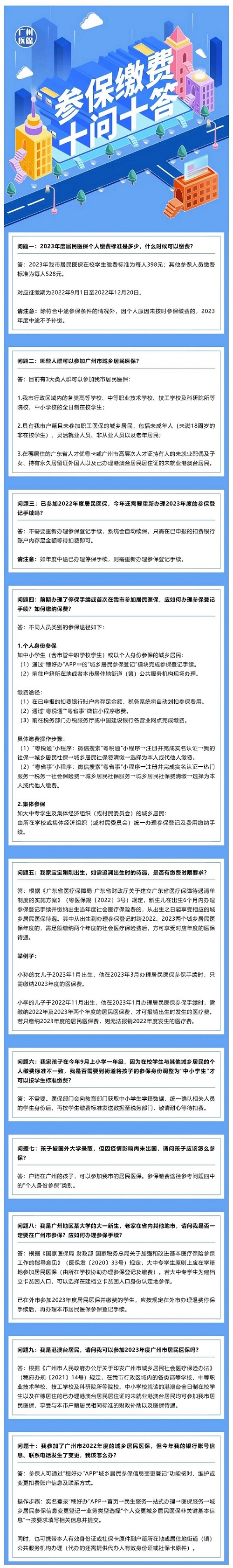 广州医保新政12月起实施，非广州市户籍城乡居民医保参保操作指引来啦！