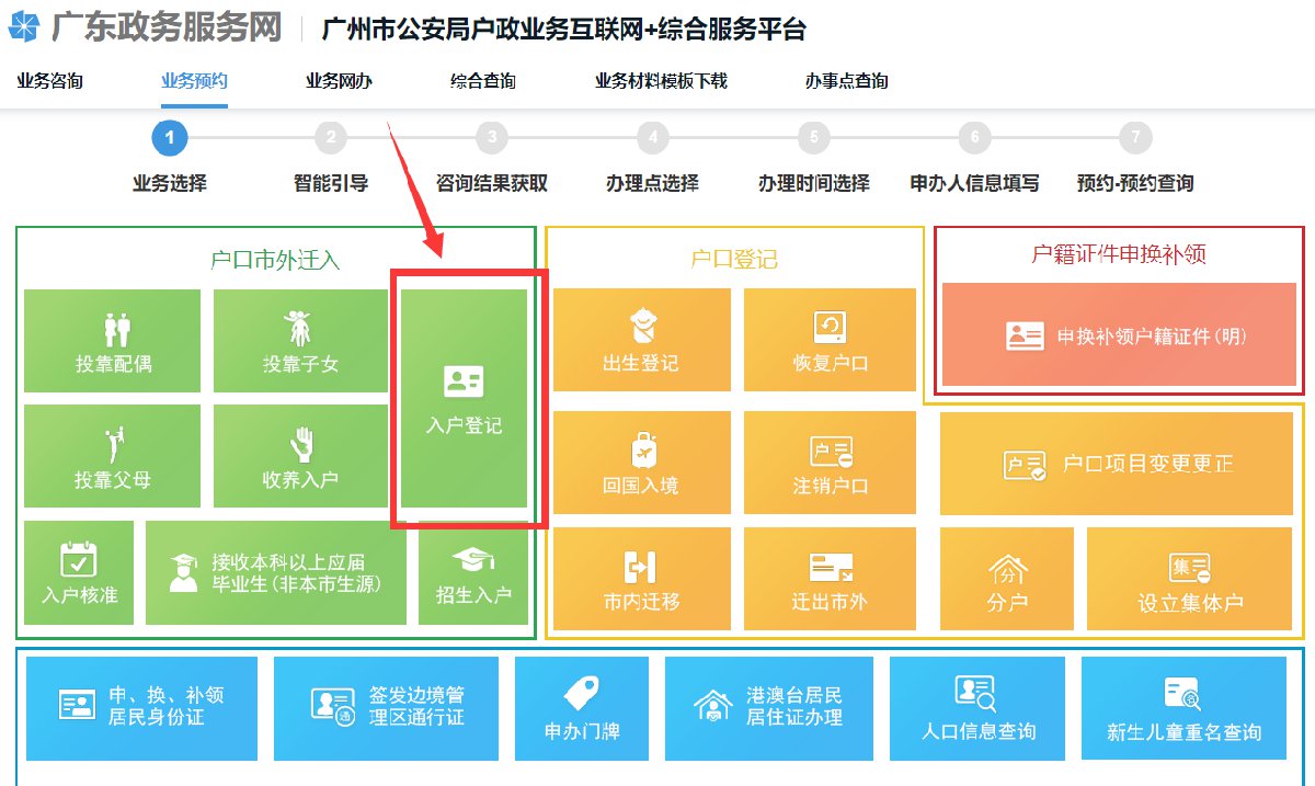 子女投靠父母入户广州办理手续